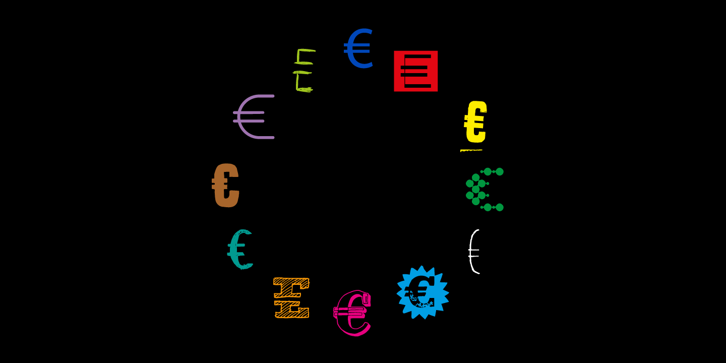 Example font Euro Icon Kit Symbols #5